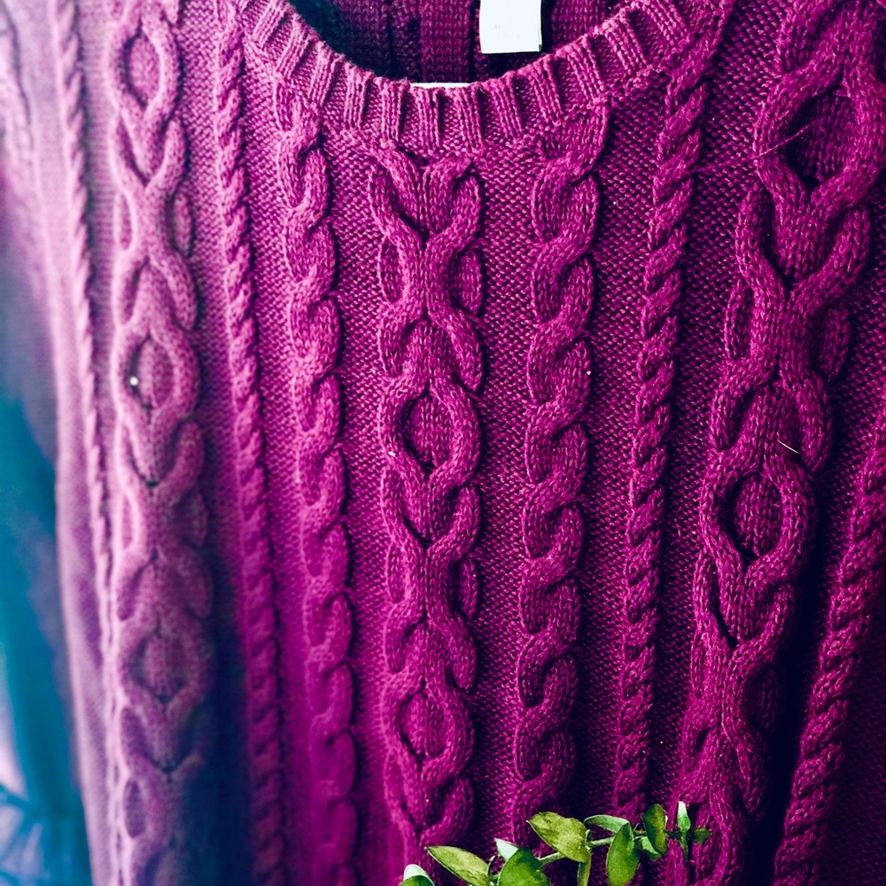 🌿 Women's Double L® Mixed-Cable Sweater, Crewneck